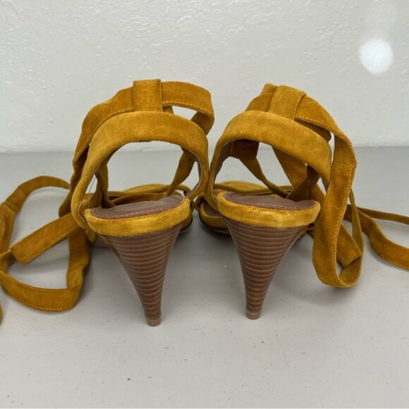 ba&sh Cidney Suede Ankle Tie Sandals - Picture 9 of 12